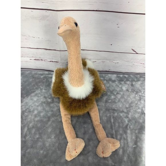 Ty Beanie Stretch The Ostrich 16 Inch Plush Toy - Picture 2 of 10
